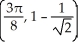  <strong>Find all points in the interval [0,   \pi  ] where the curve y = 2   x - sin(2x) has a horizontal tangent line.</strong> A)   and   B)   and   C)   and   D)   and   E) The tangent line is never horizontal. <div style=padding-top: 35px>  
