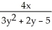 Find   if   +   - 5y -   = -4. A)  -   B)    C)    D)  -   E)  none of the above
