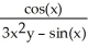Find   if   y + cos(y)  = sin(x) . A)    B)    C)    D)  -   E)   