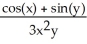 Find   if   y + cos(y)  = sin(x) . A)    B)    C)    D)  -   E)   