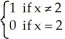 <strong>Find the limit of f(x) as x approaches 2 if f is defined byf(x) = </strong> A) 1 B) 2 C) 3 D) 0 E) does not exist