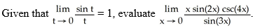 <strong> </strong> A) B) 0 C) D) E) does not exist