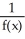 If f(x) = 0, then = = \infty