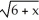 How does the graph of y = 6 +   relate to that of y = 4 +   ? A)  It is moved left 6 units and raised 2 units. B)  It is moved right 6 units and raised 2 units. C)  It is moved left 6 units and lowered 2 units. D)  It is moved right 6 units and lowered 2 units. E)  It is moved left 6 units and lowered 3 units.