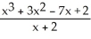The rational function   can be written in the form P(x)  +   where P(x)  is a polynomial and K is a constant. Find P(x)  and K. A)  P(x)  = x<sup>2</sup> + x - 9 and K = 20 B)  P(x)  = x<sup>2</sup> - x + 8 and K = 12 C)  P(x)  = x<sup>2</sup> + 2x + 5 and K = 14 D)  P(x)  = x<sup>2</sup> - 6x - 1 and K = 7 E)  P(x)  = x<sup>2</sup> - 5x + 2 and K = 13