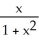  If x = tan \theta , express sin(2 \theta )  and cos(2 \theta )  as rational functions of x. A)  sin(2 \theta )  =   , cos(2 \theta )  =   B)  sin(2 \theta )  =   , cos(2 \theta )  =   C)  sin(2 \theta )  =   , cos(2 \theta )  =   D)  sin(2 \theta )  =   , cos(2 \theta )  =   E)  sin(2 \theta )  =   , cos(2 \theta )  =   