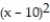 Find the inverse of the function. -f(x)  =   , x  \ge  10 A)     B)    C)  Not a one-to-one function D)    