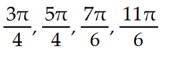  Solve for the angle θ, where 0 ≤ θ ≤ 2π -sin 2 \theta  - cos  \theta  = 0 A)      B)      C)     D)     