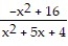 Find all vertical asymptotes of the given function. -f(x)  =   A)   x = 1, x = -4  B)  x = -1 C)  x = -1, x = -4 D)  x = -1, x = 4