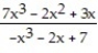  Determine the limit at infinity. -    A)  -7 B)  7 C)   \infty   D)    