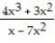  Determine the limit at infinity. -    A)   \infty  B)  -   C)  4 D)   -\infty
