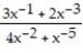  Divide numerator and denominator by the highest power of x in the denominator to find the limit. -    A)  - \infty  B)  0 C)   \infty  D)    