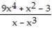 Find all horizontal asymptotes of the given function, if any. -f(x)  =   A)  y = -1, y = 1 B)  y = 0 C)  y = -9 D)  no horizontal asymptotes