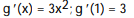 <strong>Calculate the derivative of the function. Then find the value of the derivative as specified.  -g(x) = x<sup>3</sup> + 5x;   (1)</strong> A)     B)   C)    D)    <div style=padding-top: 35px> 