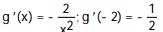 <strong>Calculate the derivative of the function. Then find the value of the derivative as specified.  -g(x) = -   ;   (-2)</strong> A)     B)     C)     D)     <div style=padding-top: 35px> 