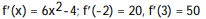 <strong>Use limits to find the derivative function   for the given function f. Then evaluate   (a) for the given values of a.  -f(x) =   - 4x; a = -2, 3</strong> A)     B)     C)     D)    <div style=padding-top: 35px> 