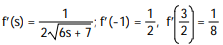<strong>Use limits to find the derivative function   for the given function f. Then evaluate   (a) for the given values of a.  -f(s) =   ; a = -1,  </strong> A)     B)    C)     D)     <div style=padding-top: 35px> 