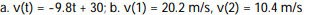 <strong>Use limits to find the derivative function   for the given function f. Then evaluate   (a) for the given values of a.  -A projectile is fired vertically upward into the air, and its position (in meters) above the ground after t seconds is given by the function s(t) = -4.9   + 30t. a.Find the instantaneous velocity function v (t). b. Determine the instantaneous velocity of the projectile at t = 1 and t = 2 seconds.</strong> A)     B)     C)     D)     <div style=padding-top: 35px> 