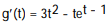 <strong>Find the derivative of the function  -g(t) =   -   +  </strong> A)     B)     C)     D)     <div style=padding-top: 35px> 