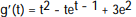 <strong>Find the derivative of the function  -g(t) =   -   +  </strong> A)     B)     C)     D)     <div style=padding-top: 35px> 