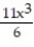 <strong>Find the second derivative.  -y =   - 6</strong> A) 11x B) 11x - 6 C)     D)   x <div style=padding-top: 35px> 