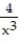 Find .   -y =     A)    + 4x B)  -   + 4x C)    + 4x D)  -   - 4x