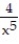 Find .   -y =     A)    + 4x B)  -   + 4x C)    + 4x D)  -   - 4x
