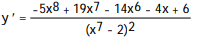 Find the derivative of the function. -y =   A)      B)      C)      D)    