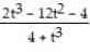 Find the derivative of the function. -f(t)  = ( 4 - t)    A)    (t)  =   B)    (t)  =   C)    (t)  =   D)    (t)  =  