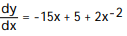 Find the derivative of the function. -y =   A)      B)      C)      D)     