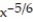 Find the derivative. -y =   A)    x <sup>1/</sup> <sup> </sup> <sup>5 </sup> <sup> </sup> B)      C)      D)     