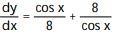 Find the derivative. -y =   +   A)      B)      C)    D)     