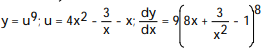 Write the function in the form y = f(u) and u = g(x) . Then find dy/dx as a function of x. -y = A) B) C) D)