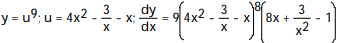 Write the function in the form y = f(u) and u = g(x) . Then find dy/dx as a function of x. -y = A) B) C) D)