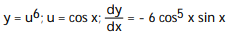 Write the function in the form y = f(u) and u = g(x) . Then find dy/dx as a function of x. -y = x A) B) C) D)