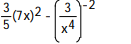 Find the derivative of the function. -y = + A) B) C) D)