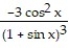 Find the derivative of the function. -h(x) = A) 3 B) C) -3 D)