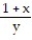 Use implicit differentiation to find dy/dx. -xy + x = 2 A)  -   B)    C)  -   D)   