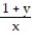 Use implicit differentiation to find dy/dx. -xy + x = 2 A)  -   B)    C)  -   D)   