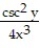 Use implicit differentiation to find dy/dx. - = cot y A) - B) C) D) -