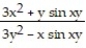 Use implicit differentiation to find dy/dx. -cos xy + = A) B) C) D)