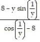 Use implicit differentiation to find dy/dx. -y cos = 8x + 8y A) B) C) D)