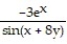 Use implicit differentiation to find dy/dx. - = sin(x + 8y) A) = B) = - C) = D) =