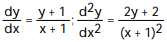 Use implicit differentiation to find dy/dx and y/d . -xy - x + y = 4 A) B) C) D)