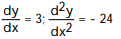 Use implicit differentiation to find dy/dx and y/d   .   -xy + 3 = y, at the point (4, -1)  A)      B)      C)      D)     