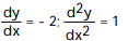 Use implicit differentiation to find dy/dx and y/d . - + = 5, at the point (2, 1) A) B) C) D)