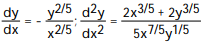 Use implicit differentiation to find dy/dx and y/d . - + = 4 A) B) C) D)