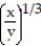 Find dy/dx by implicit differentiation. -x<sup>4/3</sup> + y<sup>4/3</sup> = 1 A) B) - C) D) -