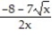 Find the derivative of y with respect to x, t, or θ, as appropriate. -y = ln A) B) C) D)