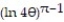 Find the derivative of y with respect to the independent variable. -y = A) B) C) D) ln \theta